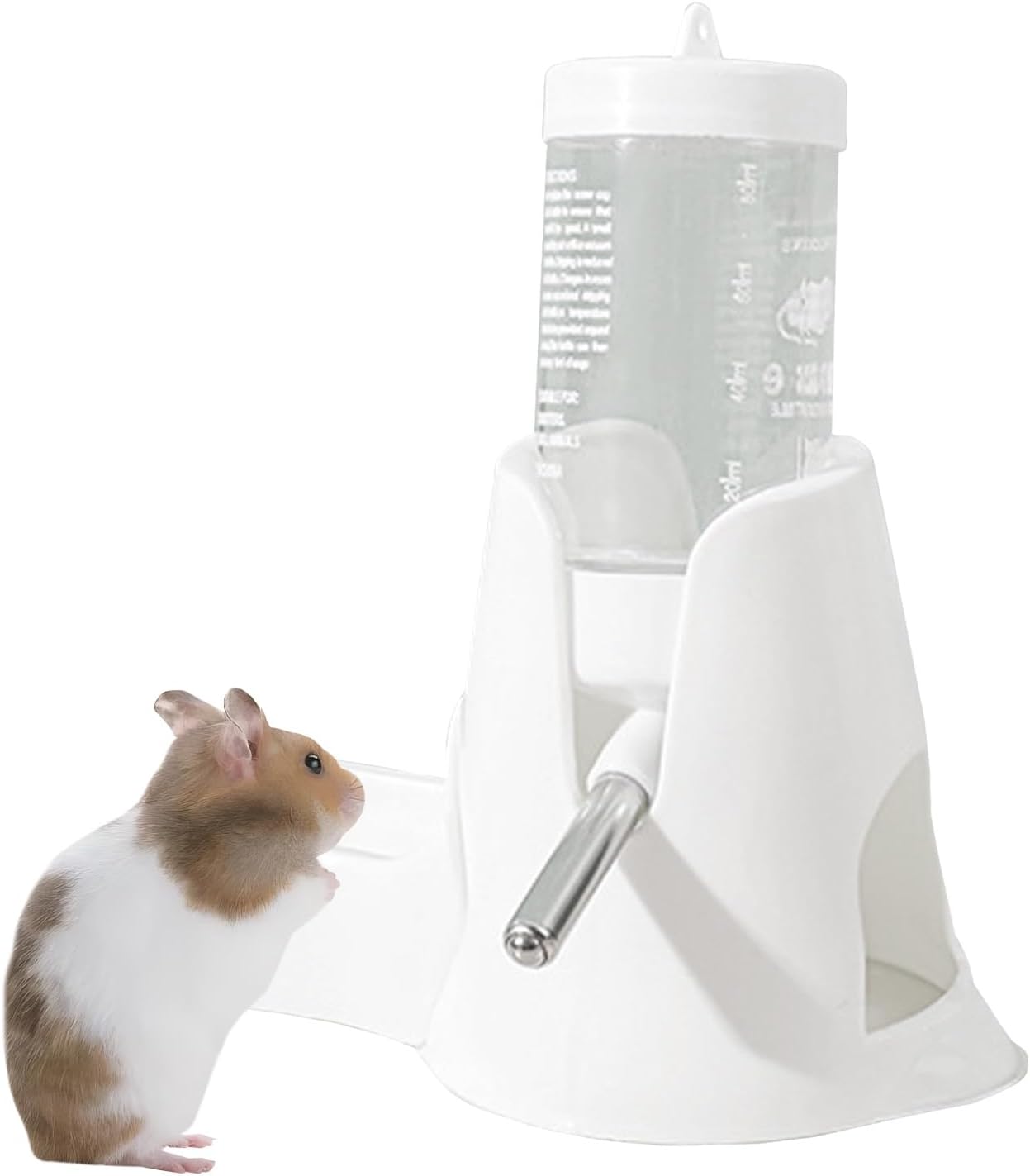 80 ml Hamster Automatic Drinking Fountain Water Bottle Base Set Single Bowl,Hamster Drinki…