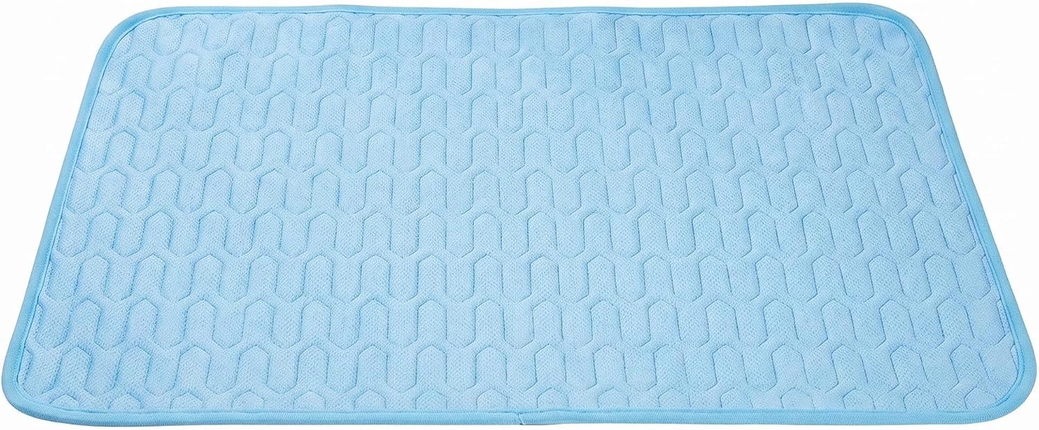 70 x 55 CM Dog Cooling Mat,Ice Silk Latex Mattress Pad,Cooling Mat Self Cooling Pet Dog Ca…
