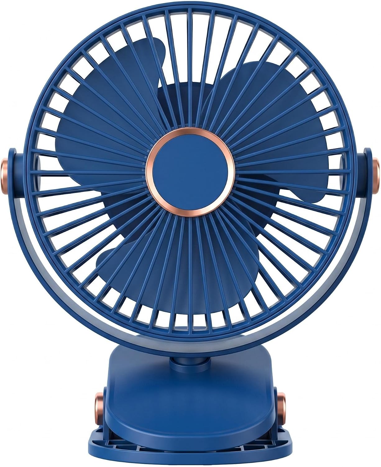 Portable Clip on Fan with LED Lights,Small Powerful USB Desk Fan,6-inch Clip-On Fan with N…