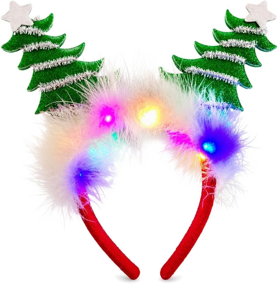 Christmas Five-pointed Star Merry Christmas LED Lights Headband