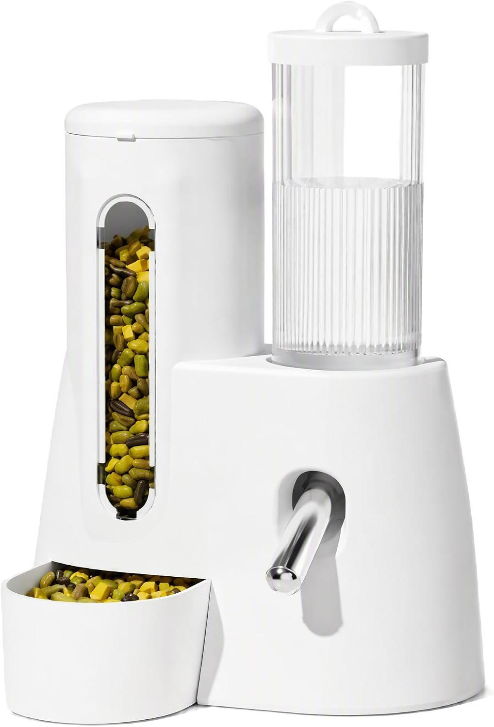 2-in-1 Hamster Water Bottle and Automatic Feeder