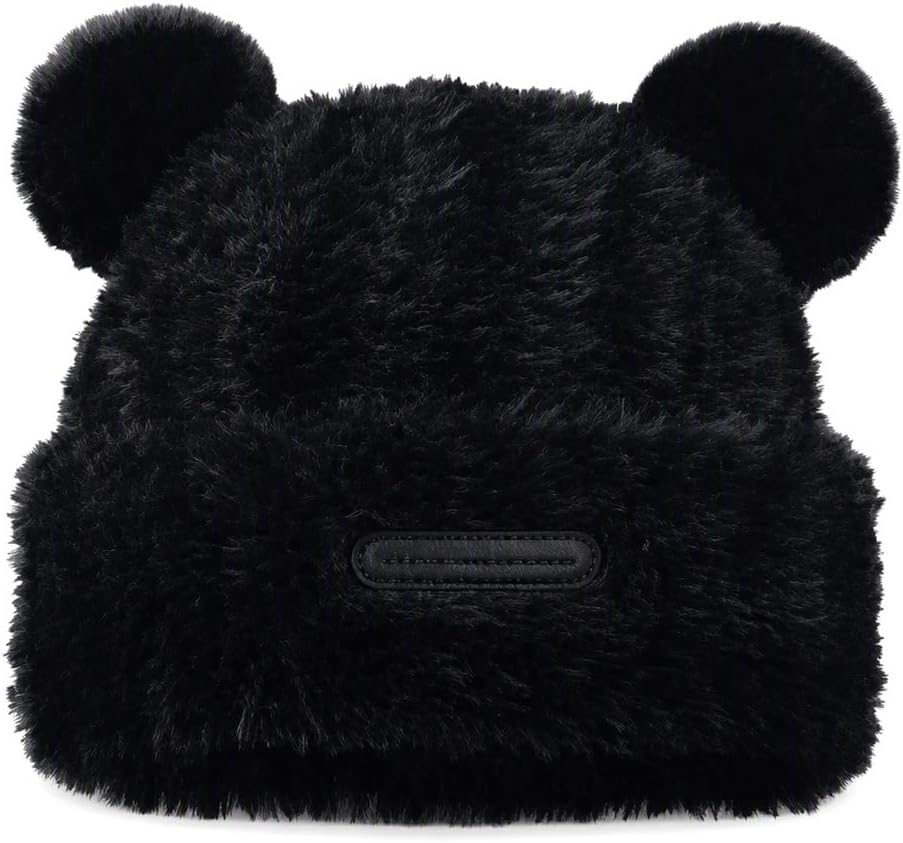 Little Bear Knitted Ear-Warming Beanie Fuzzy Bear Ears Hats
